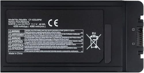 Image of CF-VZSU0PW 11.1V 4200mAh Laptop Battery for Panasonic Toughbook MK1 MK2 MK3 CF-54 CF54, 54 Gloved Multi Touch,54 Lite, 54 Performance, CF-54F9001KM CF-54G2999VM CF-VZSU0PR CF-VZSU0GW