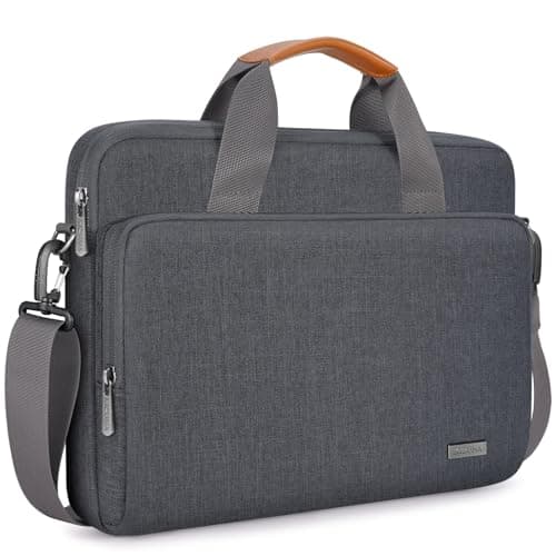 Image of KIZUNA Laptop Bag Case 13 Inch Computer Shoulder Sleeve for MacBook Pro 14 M4 Max & M4 Pro/13.6"Macbook Air M4 M3/14" IdeaPad Slim 5i & Pro 5i/ThinkPad X1 Carbon Gen 12/Yoga Slim 9i/HP Envy x360, Grey