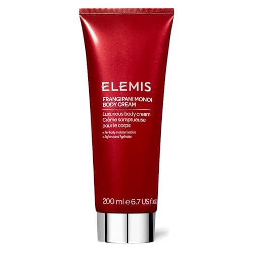 Image of ELEMIS Body Cream – Frangipani Monoi Luxurious Glow Butter to Soften, Nourish & Moisturize, Enriched with Essential Oils for Hydrating Radiance & Smooth Skin, 200ml