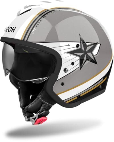 Image of Airoh J110 Command Jet Helmet, grey/black/white, L (59/60)