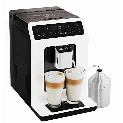 Image of KRUPS EA891D27 Evidence Milk Automatic Coffee Machine,2.3 liters, Espresso, Cappuccino, 15 Drink Options, Bean to Cup, Tea