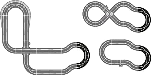 Image of Scalextric - Racing Curves Track Accessory Pack, Black