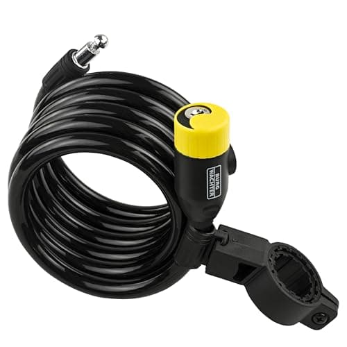 Image of Sterling 10mm 1.8m Self Coiling Locking Cable & Bike Mounting Kit