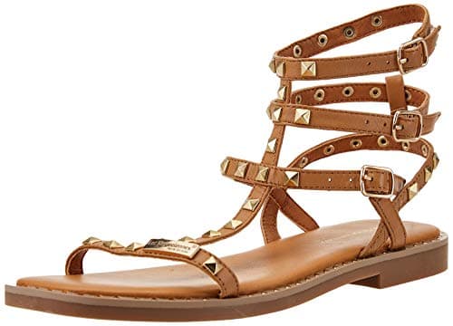 Image of Les Tropéziennes par M. Belarbi Women's Coralia Flat Sandal, Brown, 6.5 UK