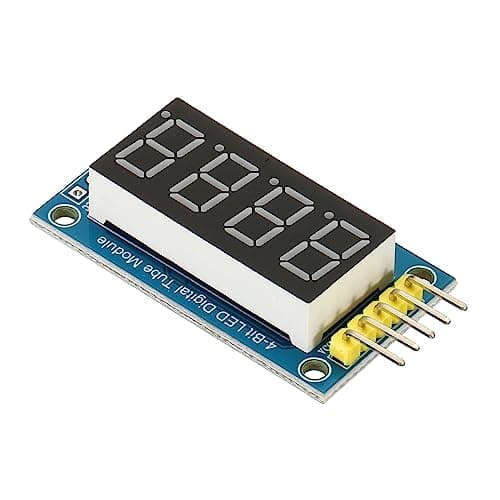 Image of PATIKIL 0.36" 4 Digit LED Display Module, 3.5-5V 7 Segment Common Anode LED Display Digital Tube for Electronic Driver Board 1.6 x 0.9 x 0.4 Inch, Red