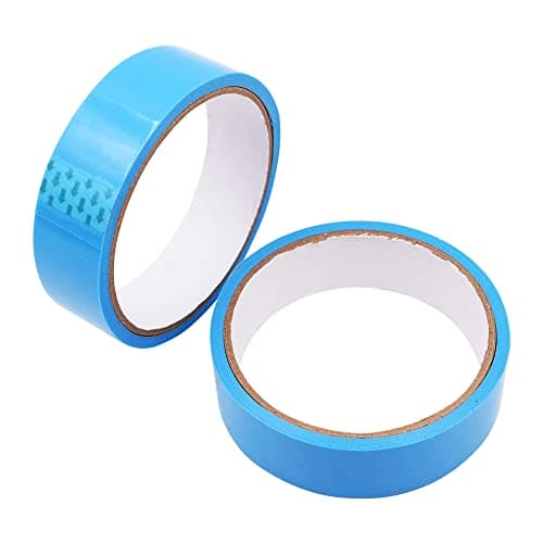 Image of ANCLLO 2 Pcs Super High Tensile Bicycle Rim Tape 10m x 25mm Vacuum Inner Tube Sealing Tape Bike Tire Tubeless Rim Strip Protection Cushion Band for Road Bike MTB (Blue)
