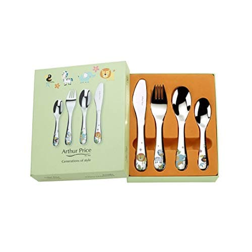 Image of Arthur Price XPCH1017 4 Piece Child's Cutlery Set, Stainless Steel, Silver