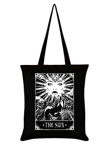 Image of Deadly Tarot The Sun Black Tote Bag 38x42cm