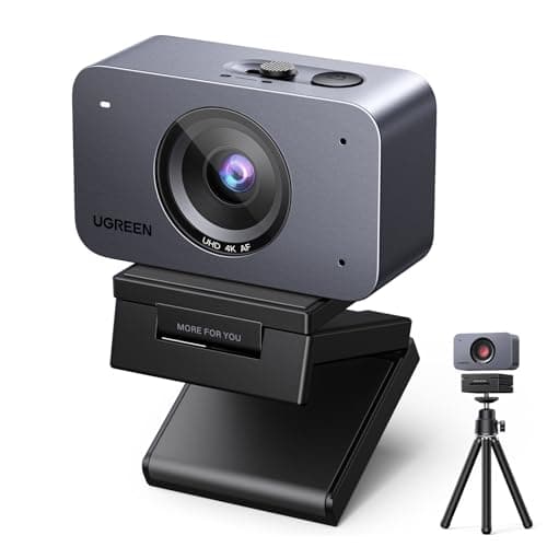 Image of UGREEN FineCam 4K Webcam for PC, Ultra HD Webcam for Laptop Support Al Noise Cancelling Mics, Face AE, Auto Focus, Built-in Privacy Cover, Web Cam USB Camera for Live Streaming, Video Calling