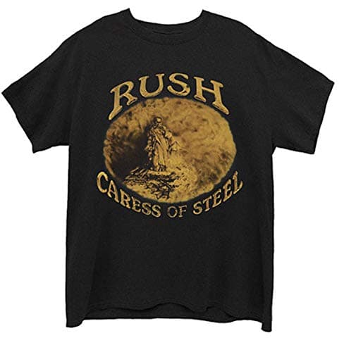Image of Rush Caress of Steel Official Tee T-Shirt Mens Unisex (Large)
