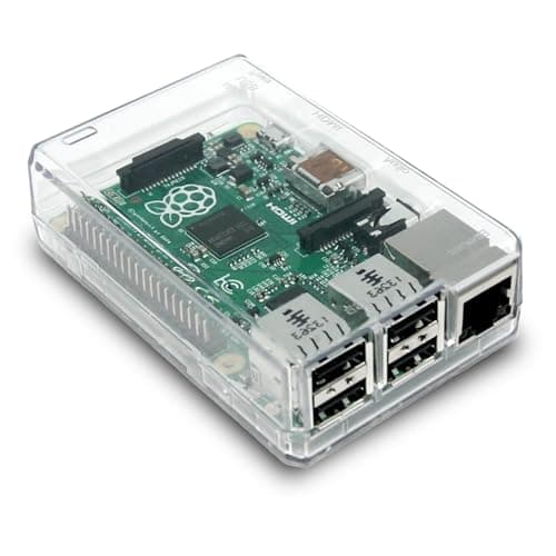 Image of Clear Closed Case for Raspberry Pi Model B + (B Plus) Suitable for XBMC Users