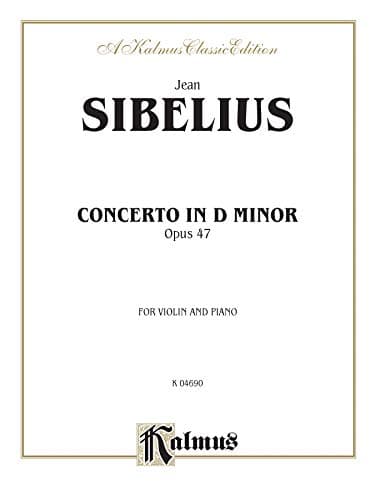 Image of Concerto in D Minor, Op. 47: For Violin and Piano (Kalmus Classic Edition)