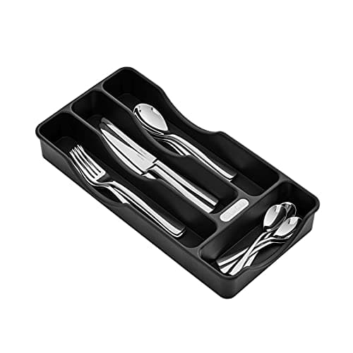 Image of Robert Welch Malvern Bright, 16 Piece Cutlery Set for 4 People, with Tray. Made from Stainless Steel. Dishwasher Safe.