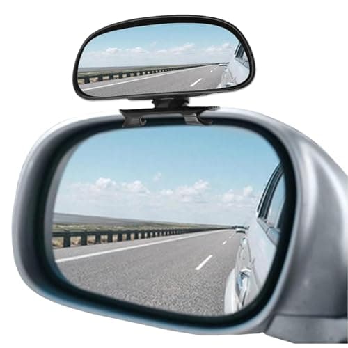Image of KEWAYO Blind Spot Mirror for Car, Adjustable 360° Rotation Convex Glass, Universal Side Rearview Mirror for Car, Truck, SUV (1Pack)