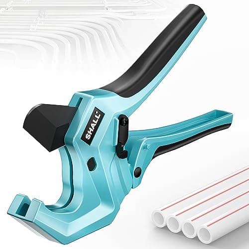 Image of SHALL 2.5" (63mm) Plastic Pipe Cutter, PVC Cutter, Ratchet Pipe Cutter for Cutting 63mm OD PEX, PVC and PPR Plastic Hoses High Quality Plastic Pipe