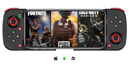 Image of Phone Game Controller for iPhone, MFi Wireless Mobile Gamepad Bluetooth Joysticks for Android/iOS/PC, iPhone 15 14 13/Mini/Pro Max, 12, 11, for Samsung Galaxy, Nokia, OPPO, Google, Direct Play (Blcak)