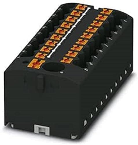 Image of Phoenix Contact PTFIX 6/18X2.5 BK Distribution Block, Base Terminal with Input, 450 V, 24 A, Number of Connectors: 19, Cross Section 0.14 mm²-4 mm², Black