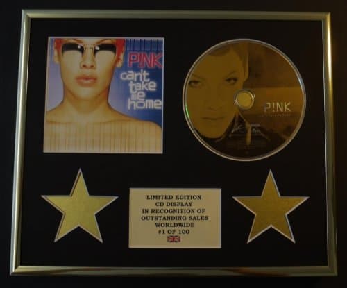 Image of PINK/CD DISPLAY/LIMITED EDITION/COA/CAN'T TAKE ME HOME