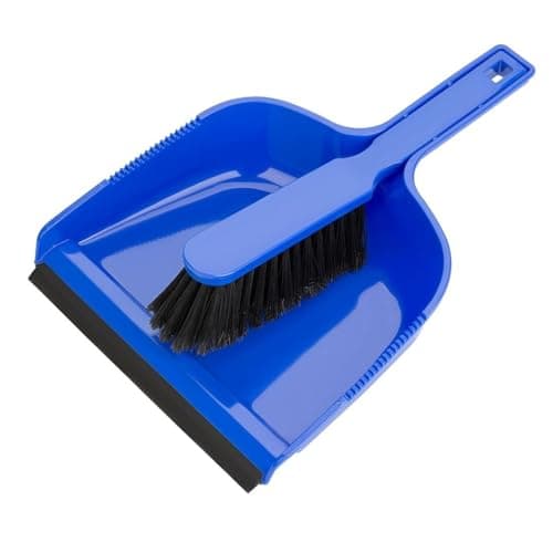 Image of Jantex Dustpan & Brush Set Blue