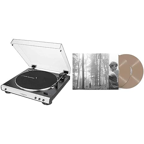 Image of Audio-Technica AT-LP60XBT Full Automatic Wireless Belt-Drive Turntable & folklore (Deluxe 2lp) [VINYL]