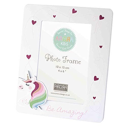 Image of Arora 1965 Kids Unicorn Photo Frame, Multicolour, One Size