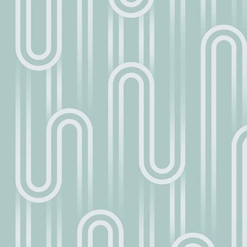 Image of Graham & Brown Envy Ups n Downs Pistachio Wallpaper | Paste the Wall Application | Green Geometric Wallcovering | Eco-Friendly