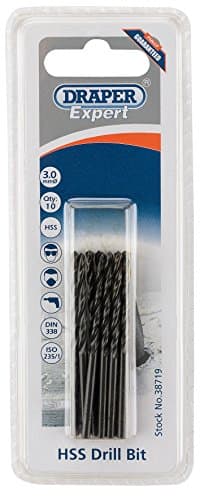 Image of Draper 38719 Expert 3.0mm HSS Drills Card of 10