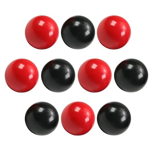 Image of Othmro 10pcs Ball Lever Knobs, M10 Female Thread Insulated Ball Knob, 40mm Diameter Bakelite Lever Knob Machine Handle Tool Replacement(Blcak/Red)