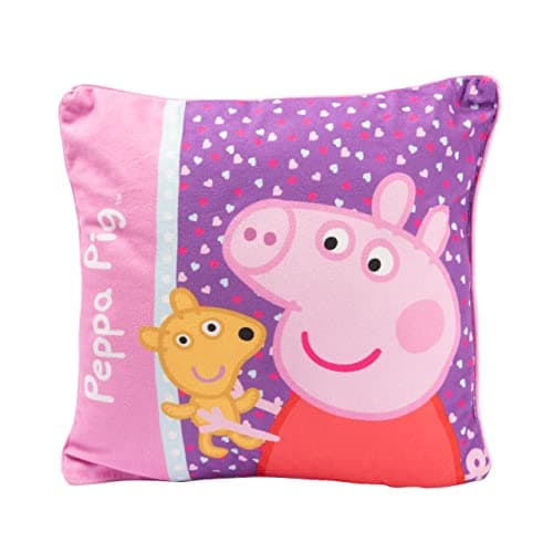 Image of United Labels Peppa Wutz Cushion - Plush Decorative Cushion Decorative Cushion Pillow Pink 30 x 30 cm