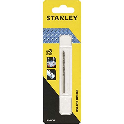 Image of Stanley STA50700-QZ HSS-CNC Drill Bit for Metal Diameter 3 mm, Single
