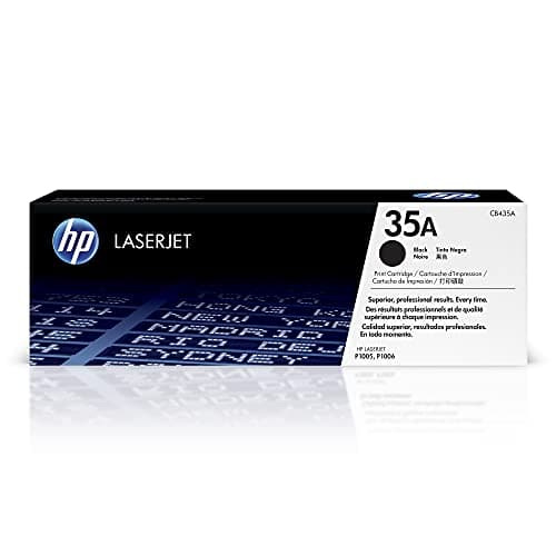 Image of HP CB435A 35A Original LaserJet Toner Cartridge, Black, Single Pack