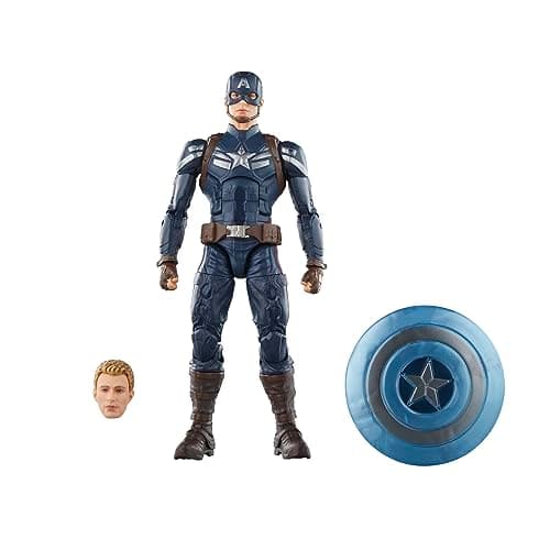 Image of Hasbro Marvel Legends Series Captain America, Captain America: The Winter Soldier Collectible 6 Inch Action Figures, Legends Action Figures