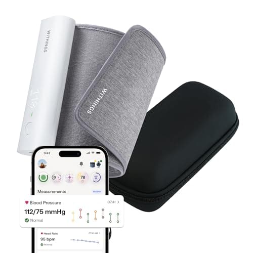 Image of Withings Bundle BPM Connect & Travel Case - Electronic Blood Pressure Monitor, Blood Pressure Machines for Home Use with Wi-Fi Synchronization, Blood Pressure Machine iOS and Android Compatible