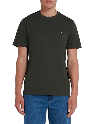 Image of Farah Mens Danny T-Shirt, Evergreen, L UK