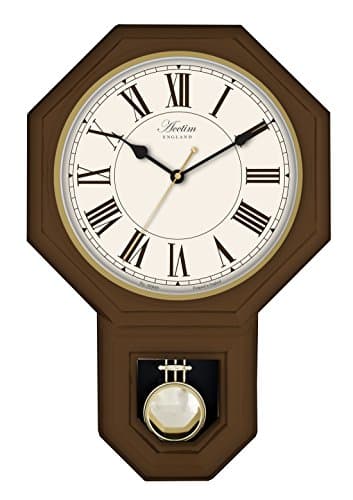 Image of Acctim 28316 Woodstock Wall Clock, Dark wood effect