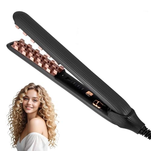 Image of Hair Crimper,Fast Heating Hair Crimping Tool for Root Volumizing,Professional Crimping Iron for Women & Girls,Negative Ion for Long-Lasting Root Volume Fluffy Hairstyle,Auto Shut Off
