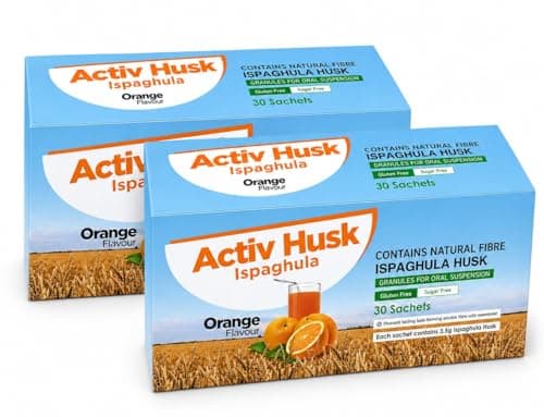Image of Activ Husk Ispaghula Husk Orange Drink Sachets | Contains Natural Fibre | Pack of 30 (2)