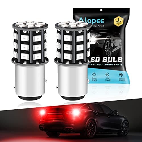 Image of Alopee P21/5W 1157 BAY15D Led Brake Stop & Tail Light Car Bulbs - 12V-24V Extremely Bright Red 2835 33 SMD Replacement for 1016 1034 7528 2057 2357 for Rear Stop Light Tail Position Bulbs (2-Pack)