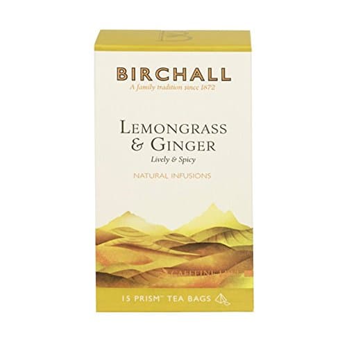 Image of Birchall Lemongrass & Ginger Tea Prism Tea Bags - Pack of 15