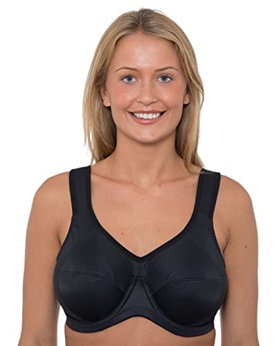 Image of Ladies Underwired Sports Bra LG777 Black 34G