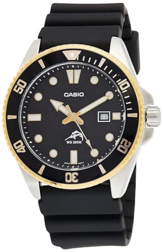 Image of Casio Men Analog Quartz Watch with Resin Strap MDV-106G-1AVCF