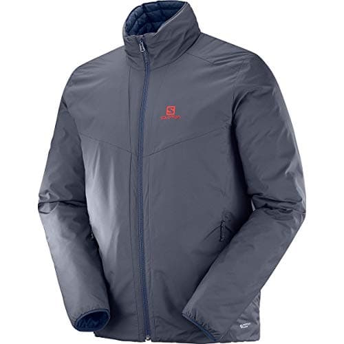 Image of Salomon Men's Drifter Loft JACKET, Graphite/NIGHT SKY, 2XL