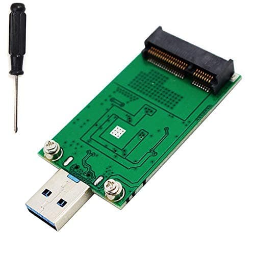 Image of LEAGY mSATA SSD Adapter To USB 3.0, Mini SATA Use as Portable Flash Drive/External Hard Drive, 50mm Mini PCIe Solid State Drive Reader Converter
