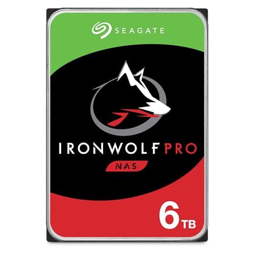 Image of Seagate 6TB IronWolf Pro 3.5 inch 7200 RPM Internal Hard Drive for 1-16 Bay NAS Systems (256MB Cache, 300TB/Year Workload Rate, up to 214MB/s) - Silver