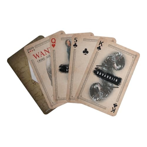 Image of The Elder Scrolls V: Skyrim Playing Cards – Officially Licensed Deck with Unique Artwork, 52 Cards + 2 Jokers, Durable Card Stock, Collectible Gift for Gamers & Fans