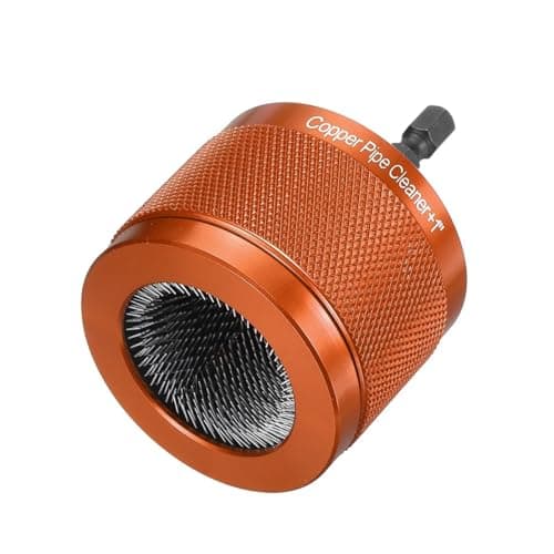 Image of Westspark Copper Pipe Cleaner, 1/2” 15mm Drill Tube Cleaning Brush, Upgraded Aluminum Alloy Pipe Tube Cleaning Brushes Cleaners Plumbing Brush For Electric Drill Bit For Copper Pipe