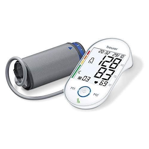 Image of Beurer BM55 Upper Arm Blood Pressure Monitor | Medical device | XL upper-arm cuff (22-42cm) | HealthManager Pro USB-Uploader for on-going health monitoring | Arrhythmia detection