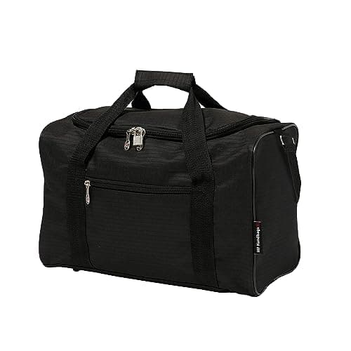Image of Ryanair 40x20x25 Maximum Sized Travel Carry On Under Seat Holdall Cabin Lightweight Bag– Take The Max on Board! with 3 Years Warran y (Black)