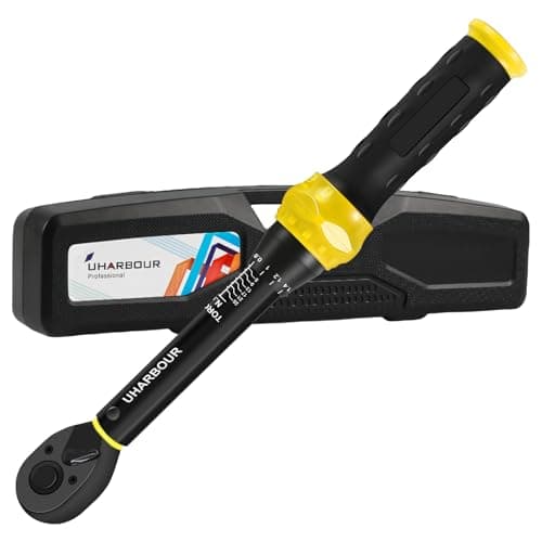 Image of Uharbour 1/4" Torque Wrench 3-25 Nm, Bicycle Torque Wrench with 72-Tooth Dual-Directional Ratchet, 0.1 Nm Micro Adjustment, ±3% Accuracy & Calibration Certificate