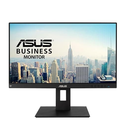 Image of ASUS BE24EQSB Business Monitor – 24 inch (23.8 inch viewable), Full HD, IPS, Frameless, Mini-PC Mount Kit, Flicker free, Low Blue Light, Ergonomic Stand